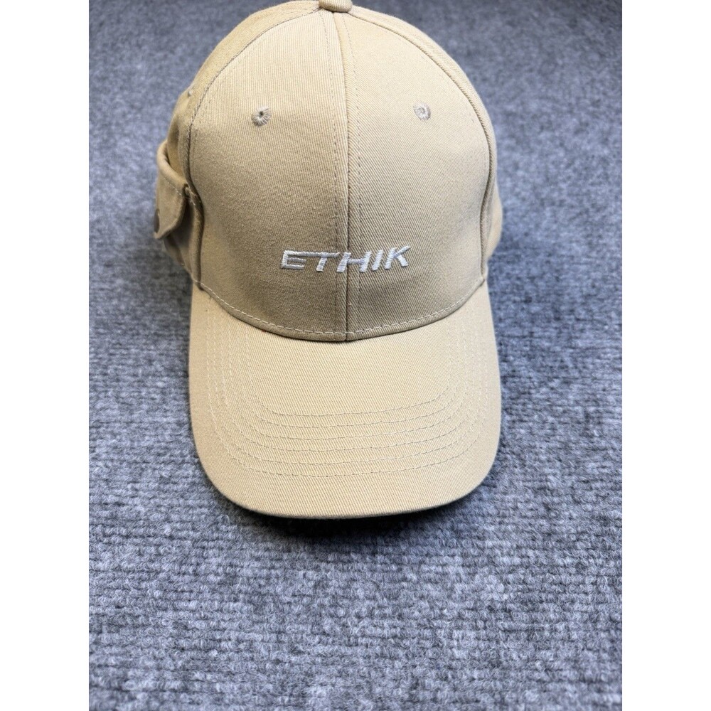 Ethik Clothing Co Utility Hat Khaki Side Pocket Strapback NYC Streetwear Rare